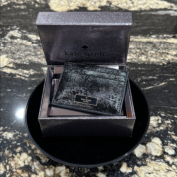 kate spade Handbags - Kate Spade Black Leather Card Holder